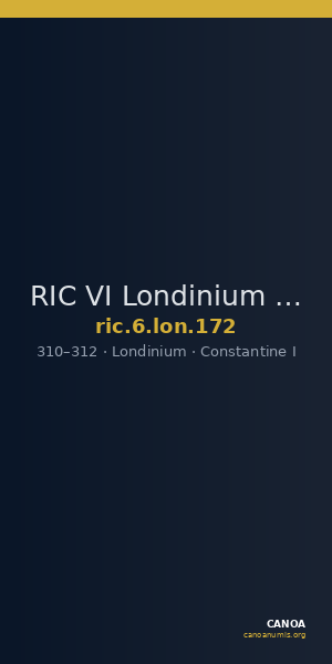 RIC VI Londinium 172 — CANOA