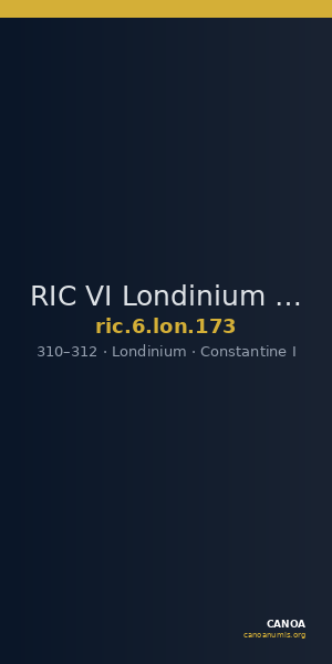 RIC VI Londinium 173 — CANOA