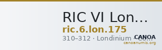 RIC VI Londinium 175 — CANOA