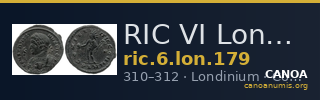 RIC VI Londinium 179 — CANOA
