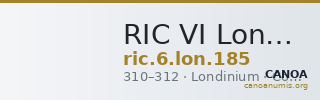 RIC VI Londinium 185 — CANOA