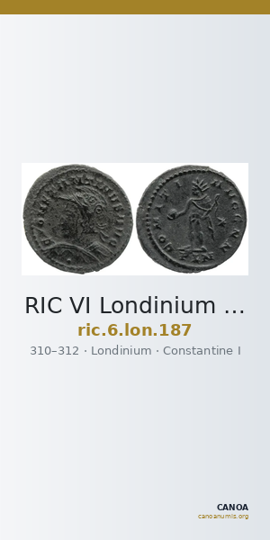RIC VI Londinium 187 — CANOA