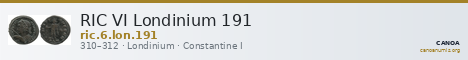 RIC VI Londinium 191 — CANOA