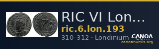 RIC VI Londinium 193 — CANOA