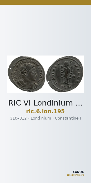 RIC VI Londinium 195 — CANOA