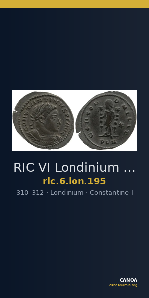 RIC VI Londinium 195 — CANOA