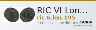 RIC VI Londinium 195 — CANOA
