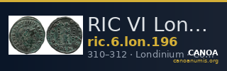 RIC VI Londinium 196 — CANOA