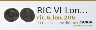 RIC VI Londinium 206 — CANOA