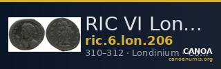 RIC VI Londinium 206 — CANOA