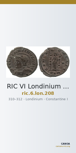 RIC VI Londinium 208 — CANOA
