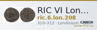 RIC VI Londinium 208 — CANOA