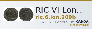 RIC VI Londinium 209b — CANOA