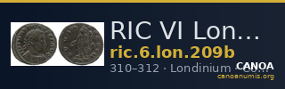 RIC VI Londinium 209b — CANOA