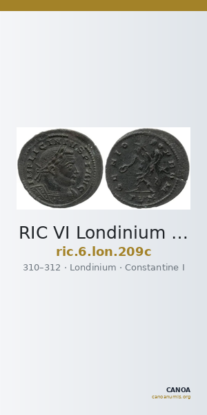 RIC VI Londinium 209c — CANOA