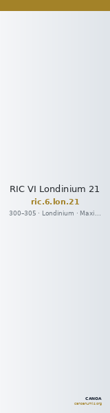 RIC VI Londinium 21 — CANOA