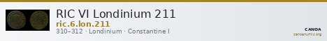RIC VI Londinium 211 — CANOA