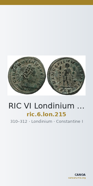 RIC VI Londinium 215 — CANOA