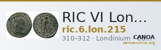 RIC VI Londinium 215 — CANOA