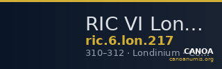 RIC VI Londinium 217 — CANOA