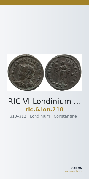 RIC VI Londinium 218 — CANOA