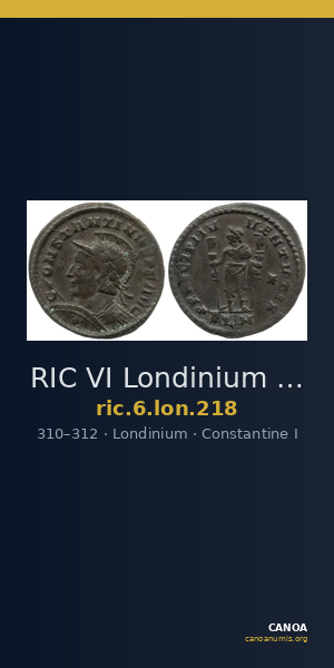 RIC VI Londinium 218 — CANOA