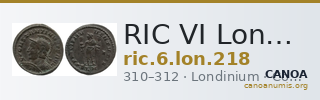 RIC VI Londinium 218 — CANOA