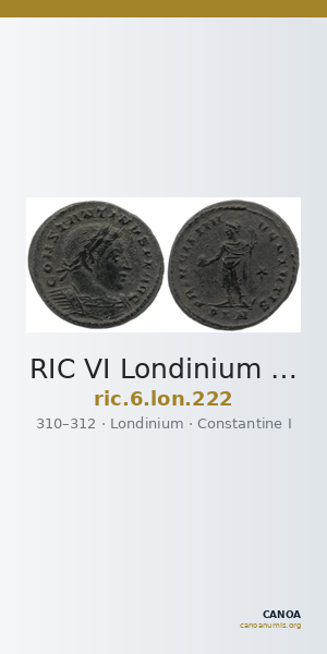 RIC VI Londinium 222 — CANOA