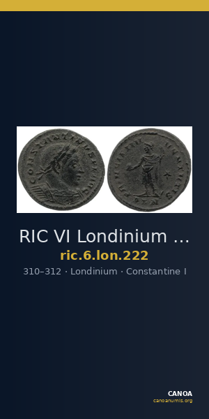 RIC VI Londinium 222 — CANOA