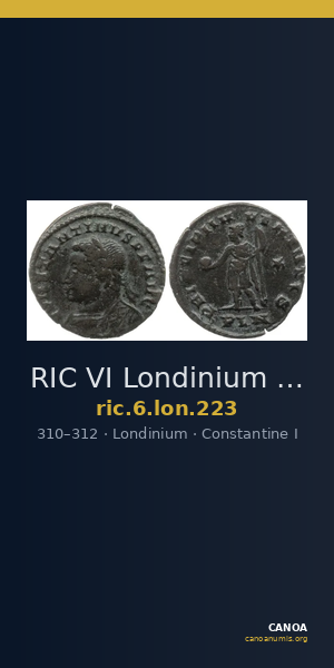 RIC VI Londinium 223 — CANOA