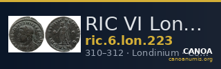 RIC VI Londinium 223 — CANOA