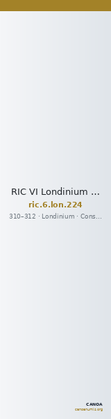 RIC VI Londinium 224 — CANOA