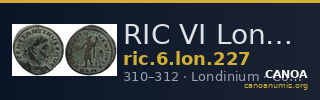 RIC VI Londinium 227 — CANOA