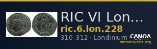 RIC VI Londinium 228 — CANOA