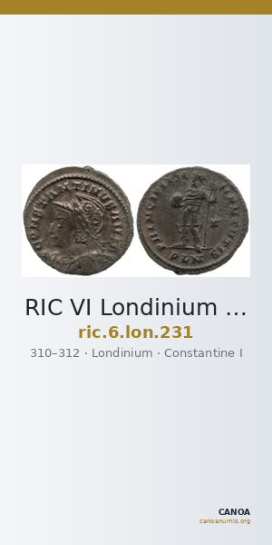 RIC VI Londinium 231 — CANOA