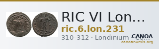 RIC VI Londinium 231 — CANOA