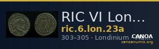 RIC VI Londinium 23a — CANOA