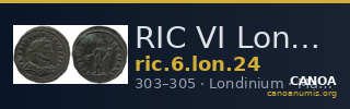 RIC VI Londinium 24 — CANOA