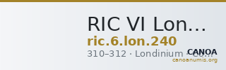 RIC VI Londinium 240 — CANOA