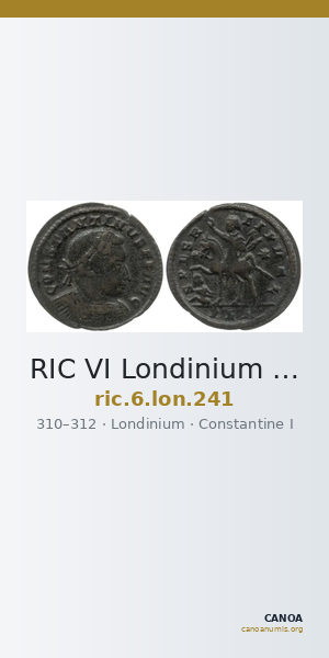 RIC VI Londinium 241 — CANOA