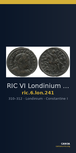 RIC VI Londinium 241 — CANOA