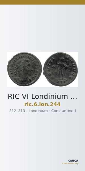 RIC VI Londinium 244 — CANOA