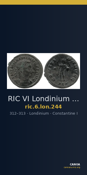 RIC VI Londinium 244 — CANOA