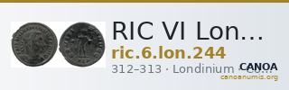 RIC VI Londinium 244 — CANOA