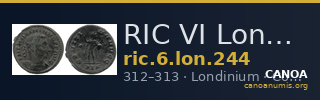 RIC VI Londinium 244 — CANOA