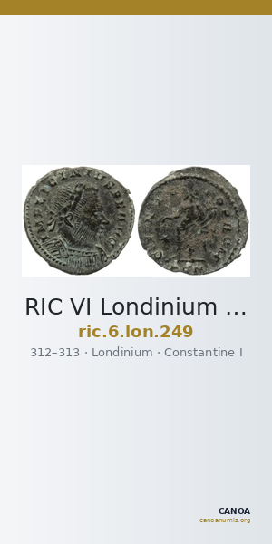 RIC VI Londinium 249 — CANOA