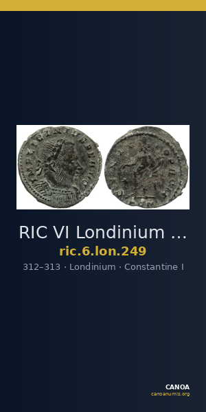 RIC VI Londinium 249 — CANOA