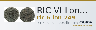 RIC VI Londinium 249 — CANOA