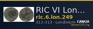 RIC VI Londinium 249 — CANOA
