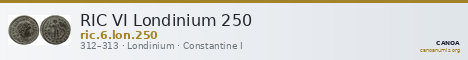 RIC VI Londinium 250 — CANOA